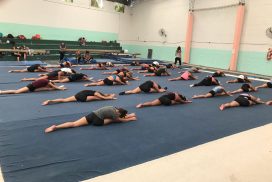 Imagen. Concentración de gimnastas
